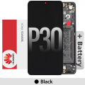 Huawei P30 LCD touch screen with frame (Original Service Pack) [Black] 02352NLL 02354HLT