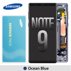 Samsung Galaxy N960 Note 9 LCD touch screen (Original Service Pack) with Frame [Blue] GH97-22269B/22270B/23737B