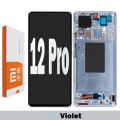 Xiaomi 12 Pro LCD and touch screen (Original Service Pack) with Frame [Violet] 56000400L200
