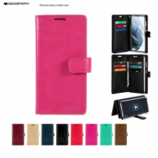 Mercury Goospery Mansoor Diary Case for iPhone 14 (6.1") [HotPink]