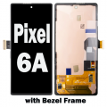Google Pixel 6a Display OLED and Touch Screen Assembly with bezel frame [Black]