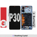 Huawei P30 LCD touch screen with frame (Original Service Pack) [Breathing Crystal] 02352NLP 02354HMF