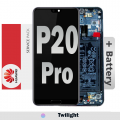 Huawei P20 Pro LCD touch screen (Original Service Pack) with Battery and Frame[Twilight] 02351WTU/02352UBT