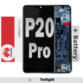 Huawei P20 Pro LCD touch screen (Original Service Pack) with Battery and Frame[Twilight] 02351WTU