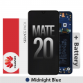 Huawei Mate 20 LCD touch screen (Original Service Pack) with Battery and Frame[Blue] 02352FQM