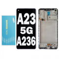 Samsung Galaxy SM-A236 A23 LCD touch screen (Original Service Pack) with frame [Black] GH82-29734A 29735A S-937