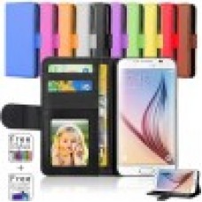 Leather Wallet Case For Samsung A23 A235 [Black]