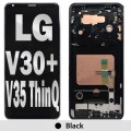 LG V30+ OLED and Touch Screen Assembly with Frame [Black]
