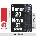 Huawei Honor 20 / Nova 5T LCD touch screen with frame (Original Service Pack) [Black] 02352TMU/02352SMP H-230 H-244