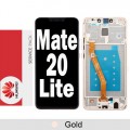 Huawei Mate 20 Lite LCD touch screen with frame (Original Service Pack) [PLATINUM GOLD]  02352DKN/02352GTV