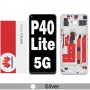 Huawei P40 Lite 5G LCD touch screen with frame (Original Service Pack) [Space SILVER] 02353SUQ