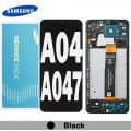 Samsung SM-A047 A04s LCD touch screen with frame (Original Service Pack) [Black] GH82-29805A/29806A S-920