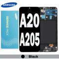 Samsung SM-A205 A20/M107 M10s LCD touch screen with frame (Original Service Pack) [Black] GH82-19571A/19572A/21250