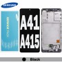 Samsung SM-A415 A41 LCD touch screen with frame (Original Service Pack) [Black] GH82-22860A/23019A