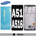 Samsung SM-A516 A51 5G LCD touch screen with frame (Original Service Pack) [Black] GH82-23124A/23100A