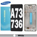 Samsung Galaxy A73 SM-A736 LCD touch screen with frame (Original Service Pack) [White] GH82-28884B/28686B