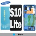 Samsung SM-G770 S10 Lite LCD touch screen with frame (Original Service Pack) [Prism Blue] GH82-21672C/22044C/22045C/21992C