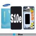 Samsung SM-G970 S10e LCD touch screen with frame and battery (Original Service Pack) [Prism Blue] GH82-18843C