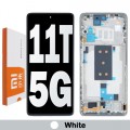  Xiaomi 11T 5G LCD touch screen with frame (Original Service Pack) [Silver/White] 560003K11R00