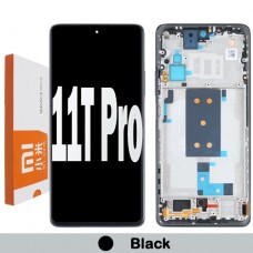  Xiaomi 11T / 11T Pro LCD touch screen with frame (Original Service Pack) [Black] 5600030K3S00/56000E0K3S00 X-414