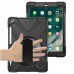 Heavy Duty Rugged Protective Case With a 360 Degree Swivel Stand and Hand Strap for iPad 10.9" 10th Gen [Black]