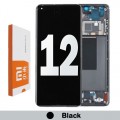  Xiaomi 12 LCD touch screen with frame (Original Service Pack) [Black] 56000300L300