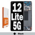  Xiaomi 12 Lite 5G LCD touch screen with frame (Original Service Pack) [Black] 56000300L900
