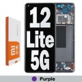  Xiaomi 12 Lite 5G LCD touch screen with frame (Original Service Pack) [Purple] 56000400L900