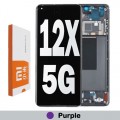  Xiaomi 12X 5G LCD touch screen with frame (Original Service Pack) [Purple] 5600050L3A00