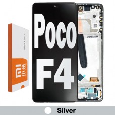  Xiaomi Poco F4 LCD touch screen with frame (Original Service Pack) [Silver] 56000KL11R00