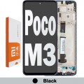  Xiaomi Poco M3 LCD touch screen with frame (Original Service Pack) [Black] 560002J19C00