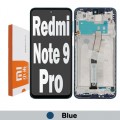 Xiaomi Redmi Note 9 Pro / Note 9S / Note 9 Pro Max / Note 10 Lite // Poco M2 Pro (2020) LCD touch screen with frame (Original Service Pack) [Blue] 560005J6B200 X-396