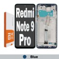 Xiaomi Redmi Note 9 Pro LCD touch screen with frame (Original Service Pack) [Blue] 560005J6B200