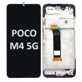 Xiaomi Poco M4 5G / M5 (4G) (2022) LCD / OLED touch screen with frame (Original Service Pack) [Black/Tarnish] 560005L19P00 X-406 X-405