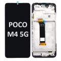 Xiaomi Poco M4 5G / M5 (4G) (2022) LCD / OLED touch screen with frame (Original Service Pack) [Black/Tarnish] 560005L19P00 X-406