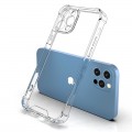 Air Bag Cushion DropProof Clear Case with Plating Button Camera Protection  For iPhone 14 Pro 6.1" [Clear]