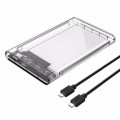 Orico 2.5" Transparent Type-C Enclosure, USB3.1 Gen2 Type-C, 10Gbps high-speed