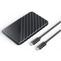 Orico 2.5" SATA Hard Disk HDD/SSD Type-C enclosure, 6Gbps, Tool-free, support 6TB Max
