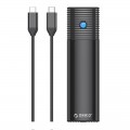 Orico USB3.2 Gen2 Type-C M.2 NVMe SSD Enclosure, 10Gbps, 4TB support, Black reader