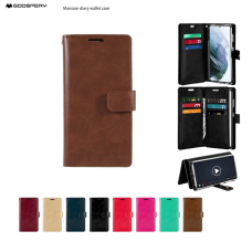 Goospery Mansoor Diary Case for Samsung Galaxy S23 SM-S911 [Brown]