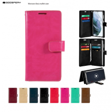Goospery Mansoor Diary Case for Samsung Galaxy S23 SM-S911 [Hotpink]