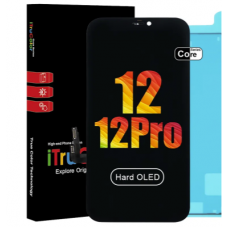 iPhone 12 / 12 Pro OLED and Touch Screen Assembly [High-End Aftermarket][iTruColor][Hard OLED][100% Warranty][Black]