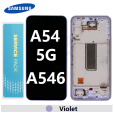 Samsung Galaxy A54 5G A546 OLED and touch screen with frame (Original Service Pack) [Light Violet] GH82-31231D/31232D