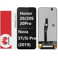 Huawei Honor 20 / 20S / 20 Pro / Nova 5T / Nova 5i Pro (2019) LCD and touch screen (Original Service Pack)(NF) [Black] H-208