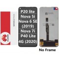 Huawei P20 lite / Nova 5i / Nova 6 SE (2019) / Nova 7i /P40 Lite (4G) (2020) LCD and touch screen (Original Service Pack)(NF) [Black] H-207