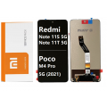 Xiaomi Redmi Note 11S 5G/ Note 11T 5G /Poco M4 Pro 5G (2021) LCD and touch screen (Original Service Pack)(NF) [Black] X-356