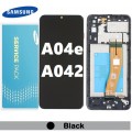 Samsung Galaxy A042 A04e LCD and touch screen with frame (Original Service Pack) [Black] GH81-23088A S-918