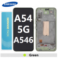 Samsung Galaxy A546 A54 5G LCD and touch screen with frame (Original Service Pack) [LIME / LIGHT GREEN ] GH82-31231C/31232C