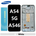 Samsung Galaxy A546 A54 5G LCD and touch screen with frame (Original Service Pack) [White] GH82-31231B/31232B