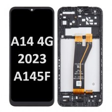 Samsung Galaxy SM-A145F (A14 4G 2023) LCD and touch screen With Frame (Original Service Pack) [Black] GH82-31184A/31185A S-930
